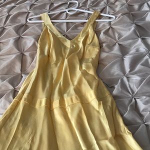 Yellow Formal Dress with Train